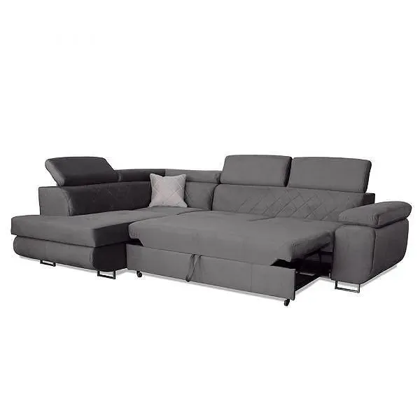 Ameca Grey Corner Sofa Bed