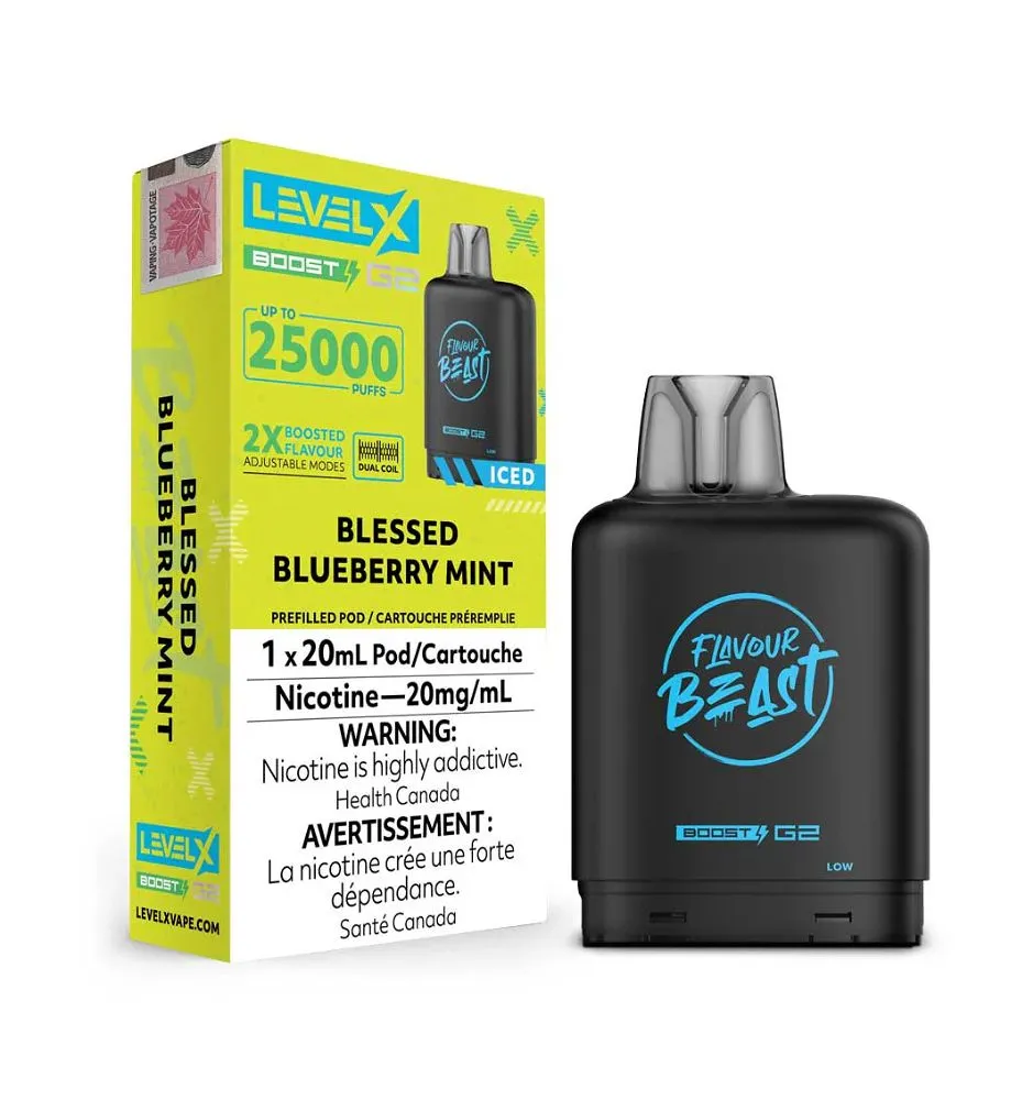 Level X Pod 25k Blessed Blueberry Mint