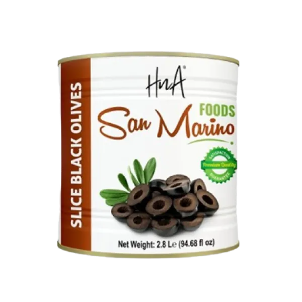 Sliced Black Olive San Marino (2800g x 6)