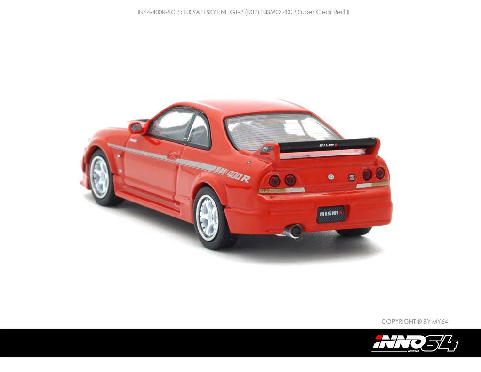 INNO64 | NISSAN SKYLINE GT-R R33 400R | SUPER CLEAR RED II