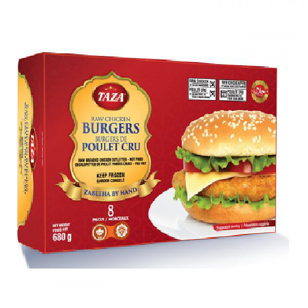 Taza Chicken Burger 680g