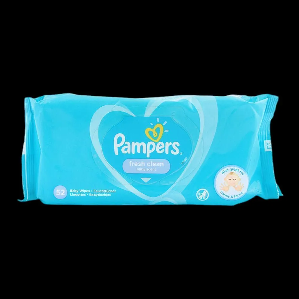 Pampers Fresh Clean Scent Wipes 52P