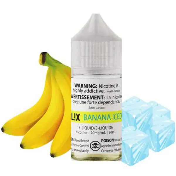 LIX E-LIQUID BANANA ICED 30ML