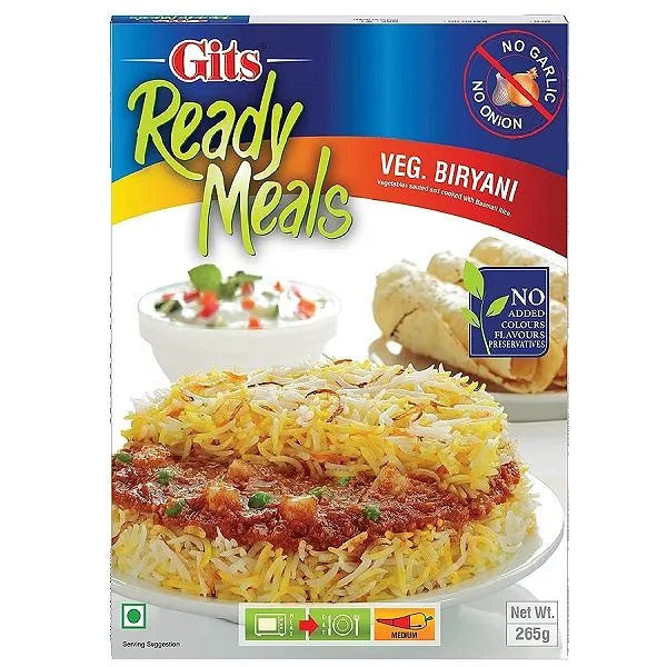 Gits H&E Veg Biryani 265g