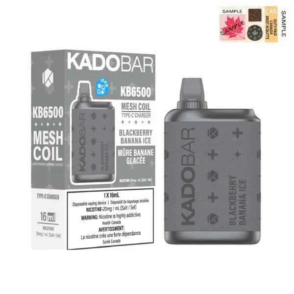 KADOBAR 6500 BLACKCURRANT BANANA ICE