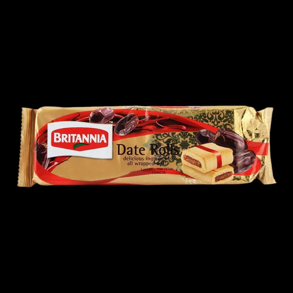 Brittania Date Rolls 90G