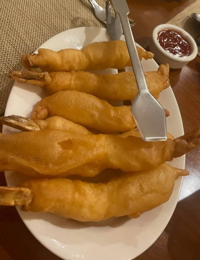 Fried Butterfly Prawns