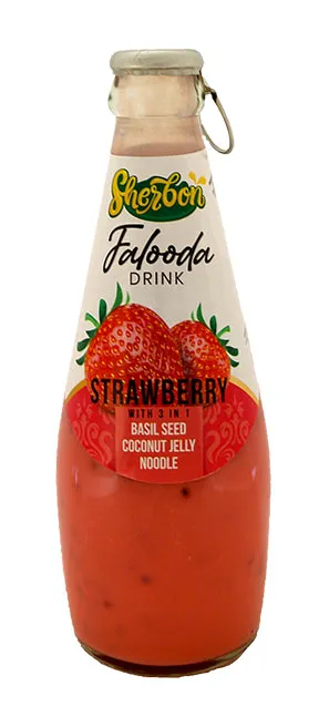 SHERBON FALOODA DRINK STRAWBERRY 290ML