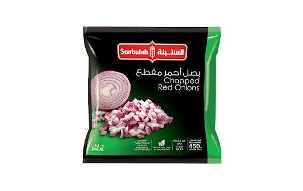 Sunbulah Frozen Chopped Red Onions (450gm)