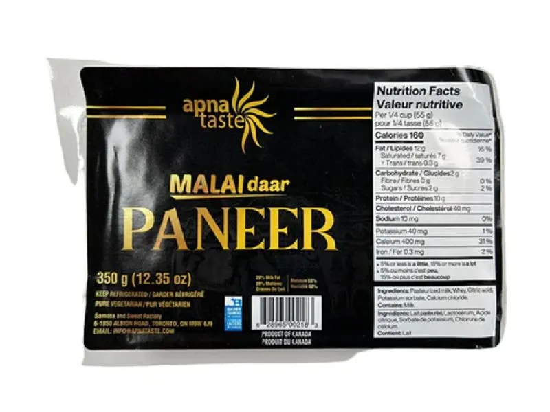 Apna Taste Malaidaar Paneer 340g