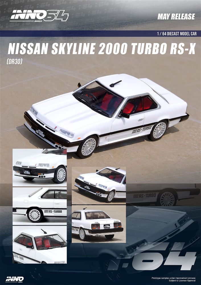 INNO64 | NISSAN SKYLINE 2000 TURBO RS-X R31 WHITE