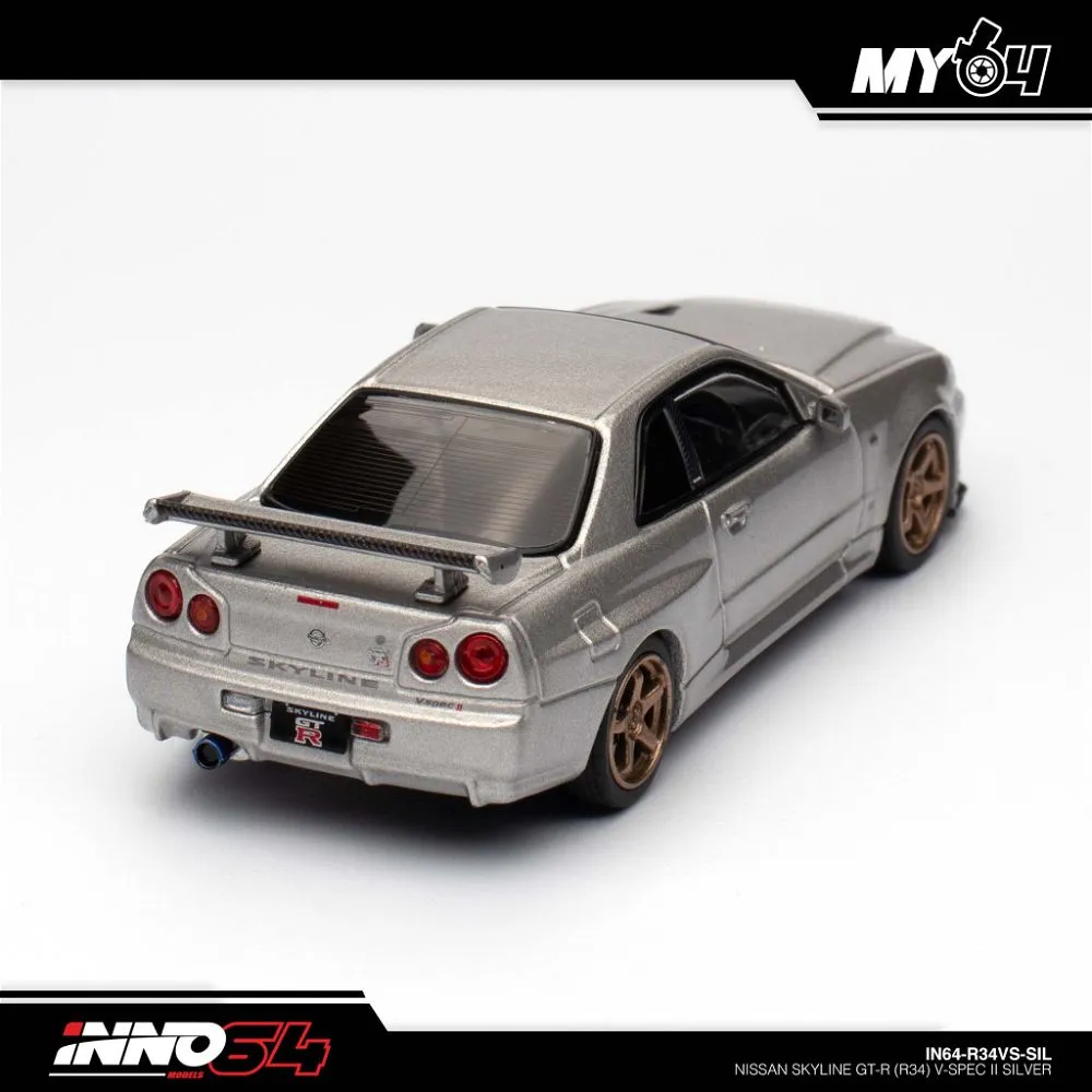 INNO64 | NISSAN SKYLINE GT-R R34 | V-SPEC II SILVER