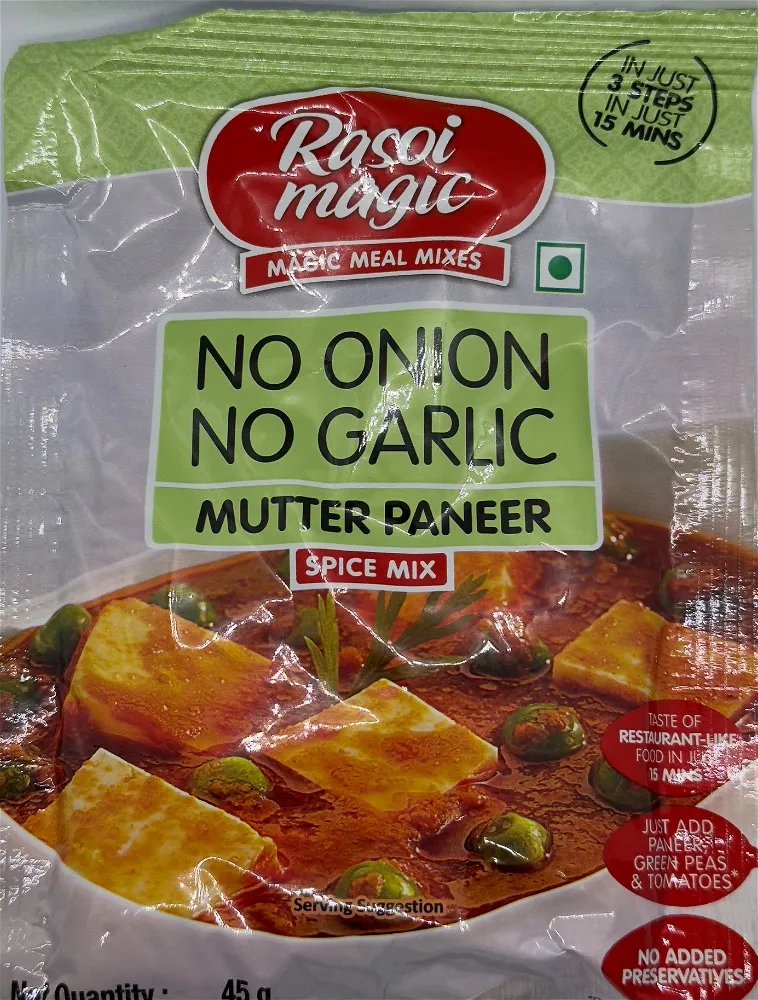 RASOI NONG MUTTER PANEER