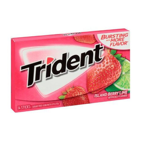 Trident Gum Island Berry Lime 14 Sticks