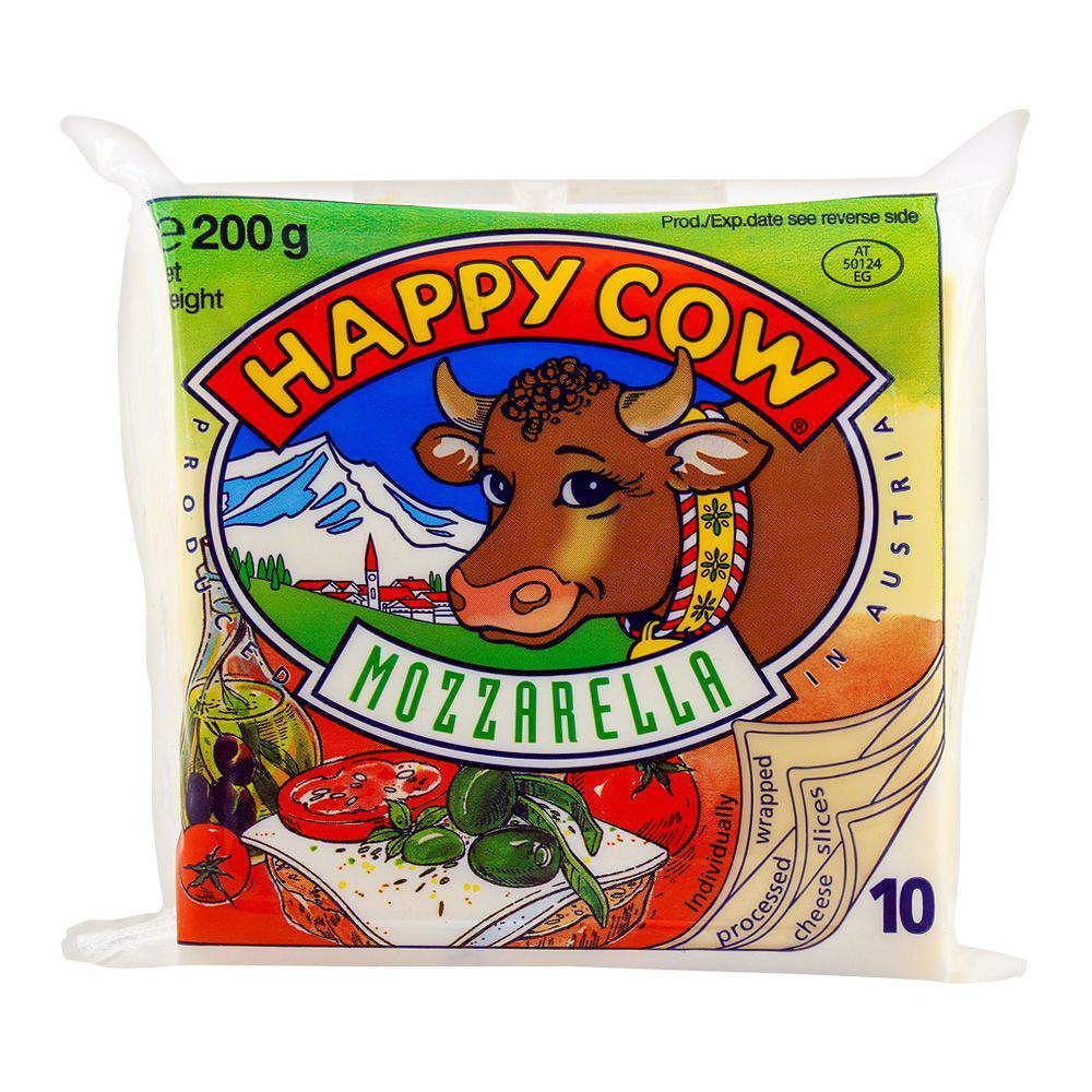 Happy Cow  Slice Mozzarella 200Gm