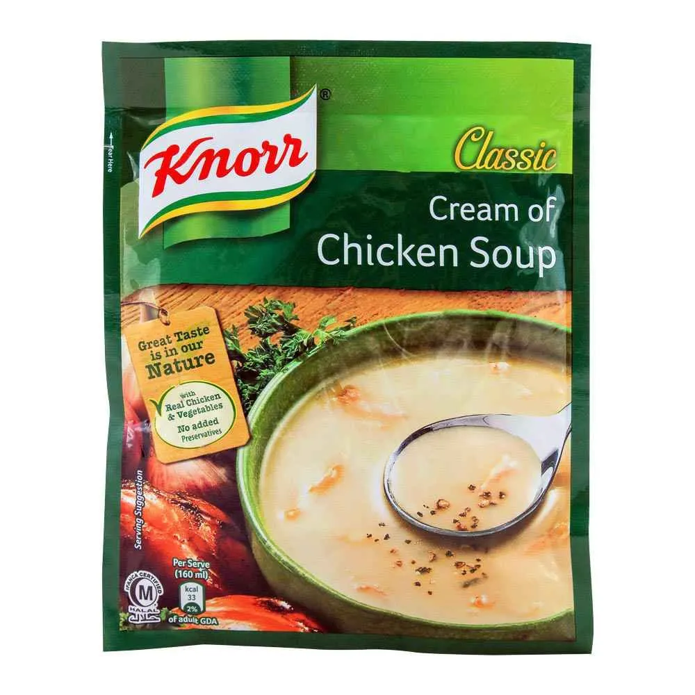 KNORR CREAM OF CHICKEN SOUP 12X50GMS
