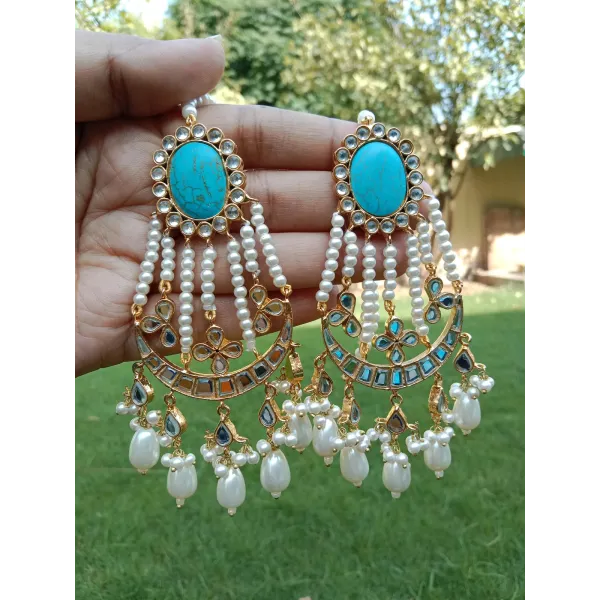 Farshi Kundan Earrings