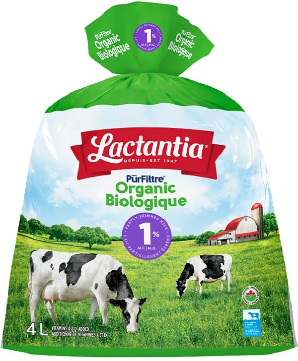 Lactantia Pure Filter Organic 1% Milk 4Ltr