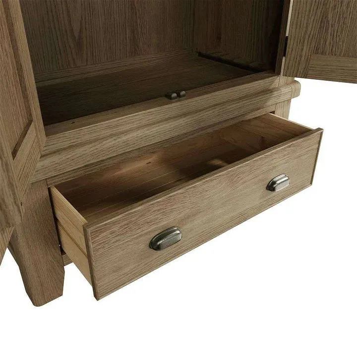 Midland Oak 2 Door Wardrobe