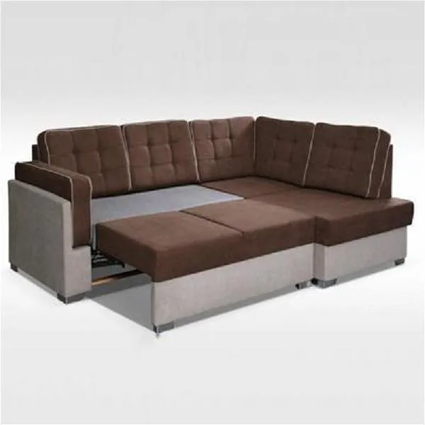 Hasle Brown Corner Sofa Bed