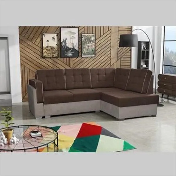 Hasle Brown Corner Sofa Bed