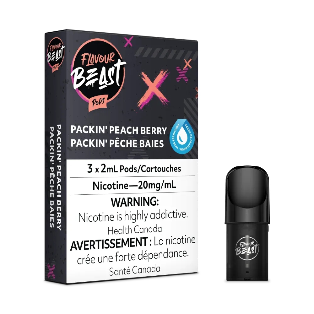 FLAVOUR BEAST POD PACKIN' PEACH BERRY