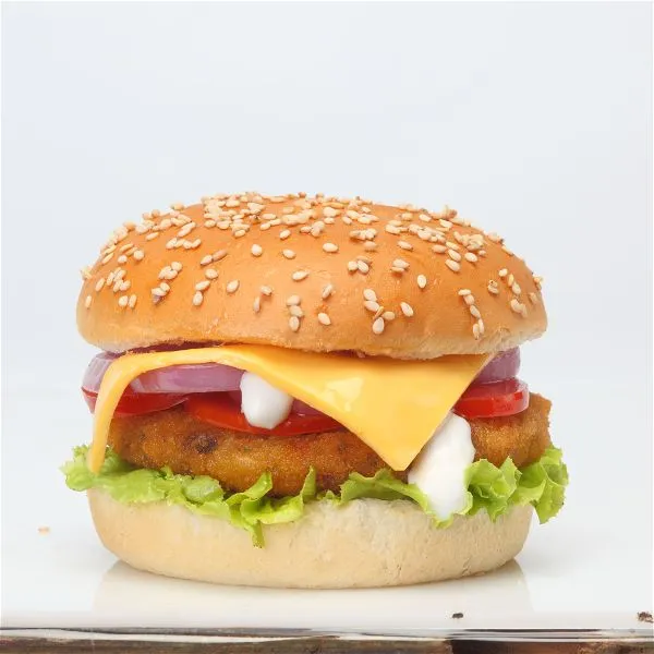 Indian Style Burger (Grilled) with Ketchup