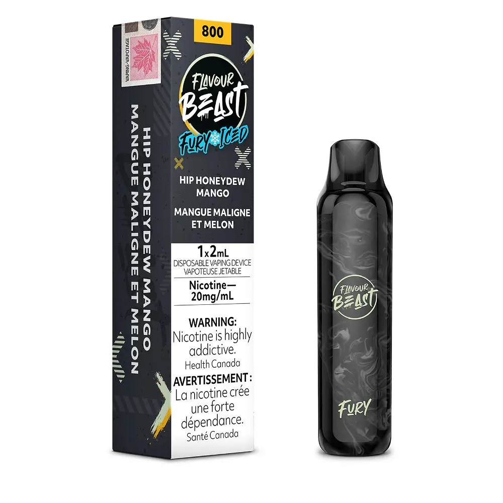 FLAVOUR BEAST 800 FURY ICED  HIP HONEYDEW MANGO