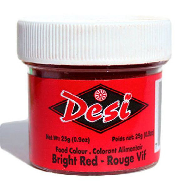 Desi Bright Red Food Coloring 25g