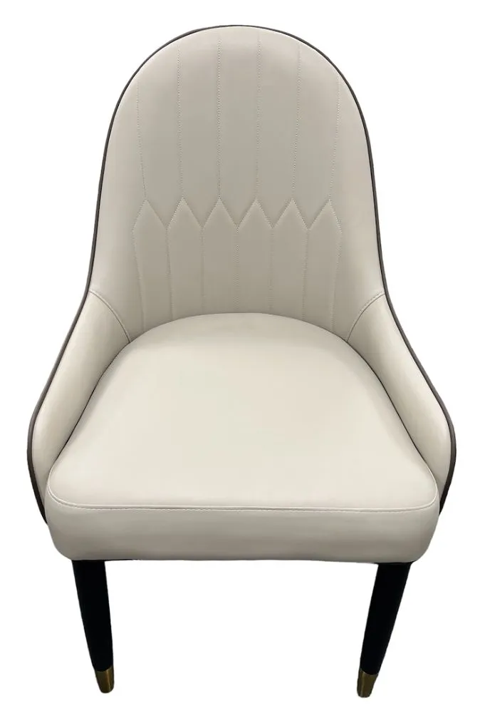 Sihoo Cream And Brown Chair