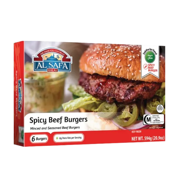 Alsafa Spicy Beef Burger 6pieces 594g