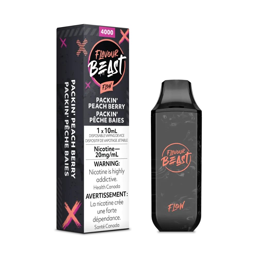 FLAVOUR BEAST 4000 PACKIN' PEACH BERRY