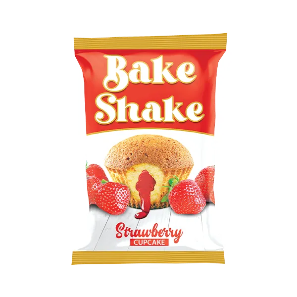 Bake Shake Center Filled Strawberry Cupcake Cup21.5 Gram (12 Pcs Per Box) - Bake Shake