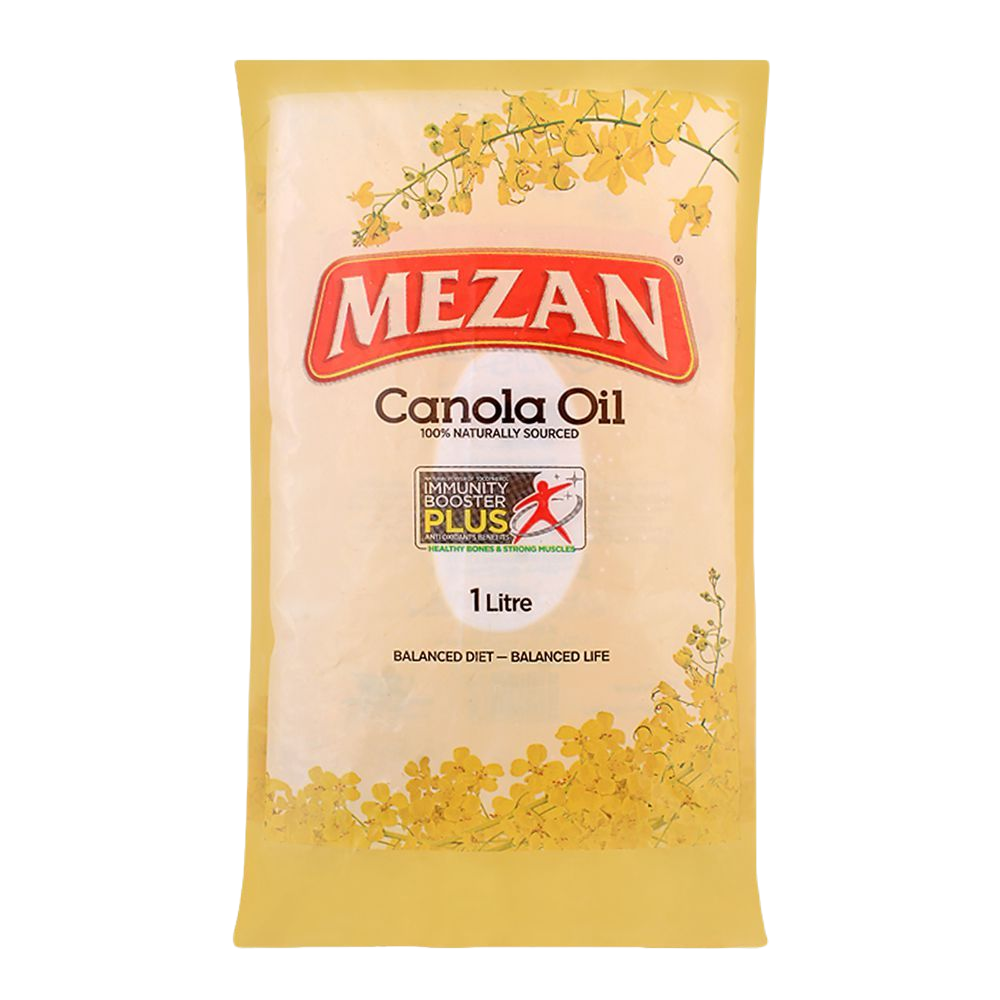 Mezan Oil Canola Pouch 1 Ltr