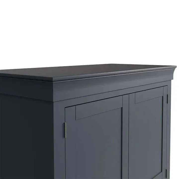 Wilga Dark Grey 2 Door Wardrobe