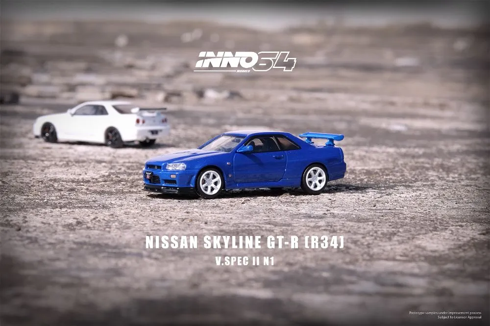 INNO64 | NISSAN SKYLINE GT-R R34 V SPEC II N1 | BAYSIDE BLUE