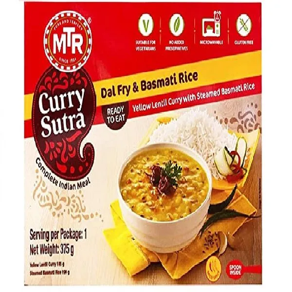 MTR R2E Dal Fry with Basmati Rice 375g