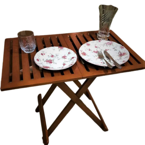 Wooden Folding Table Serving Outdoor