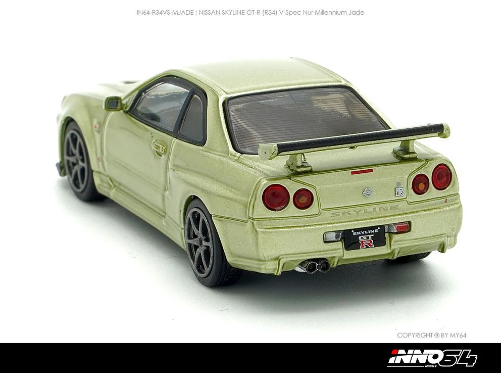 INNO64 | NISSAN SKYLINE GT-R R34 SPEC NUR II | MILLENIUM JADE