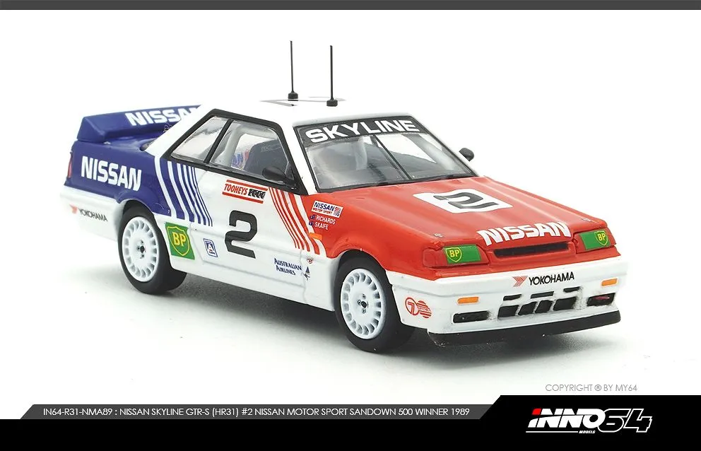 INNO64 | NISSAN SKYLINE GTS-R R31 | #2 NISSAN MOTORSPORT AUSTRALIA BATHURST TOOHEYS 1000 1989