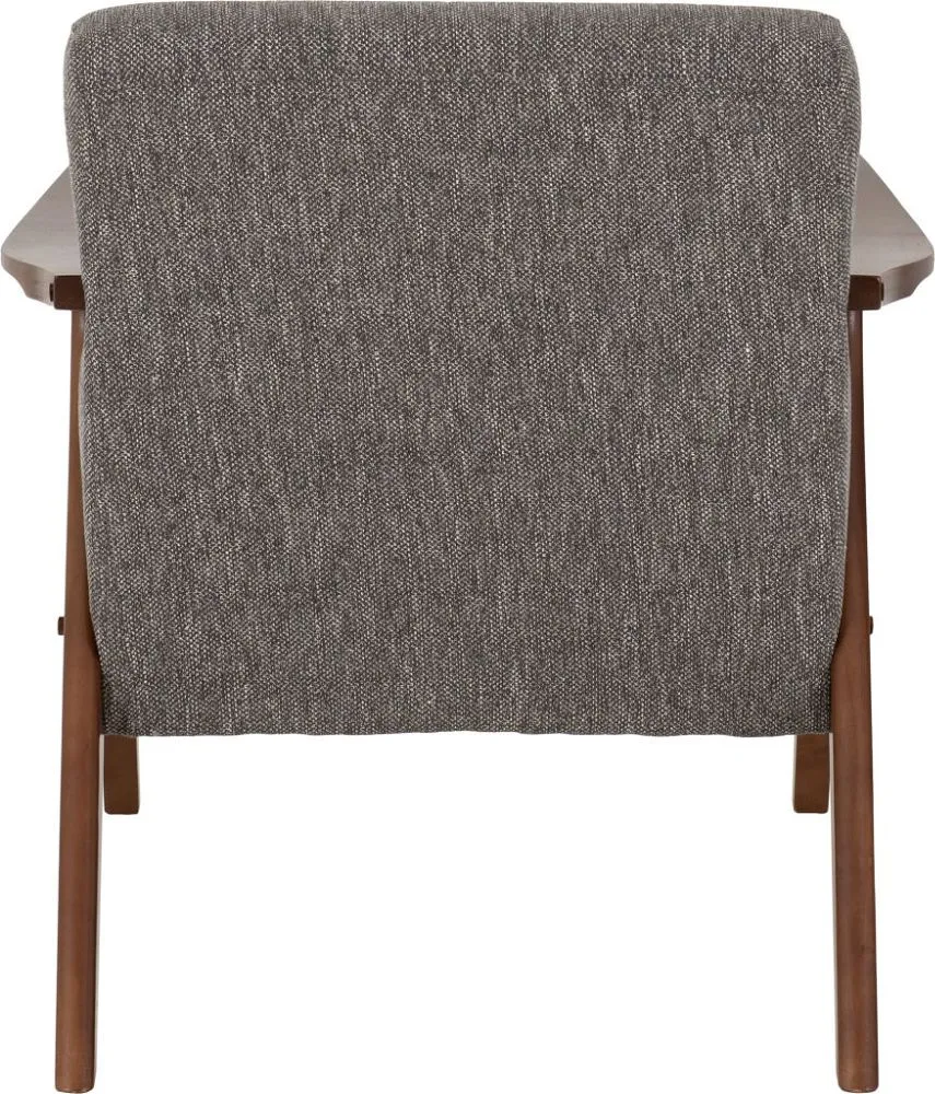 Accent Chair Grey Fabric