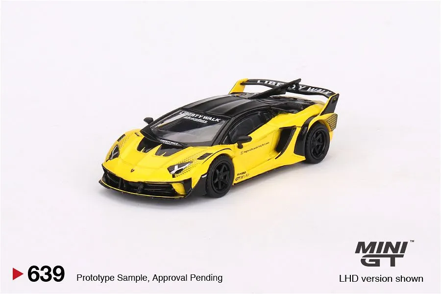 MINI GT | LAMBORGHINI LB-SILHOUETTE WORKS AVENTADOR GT EVO | YELLOW