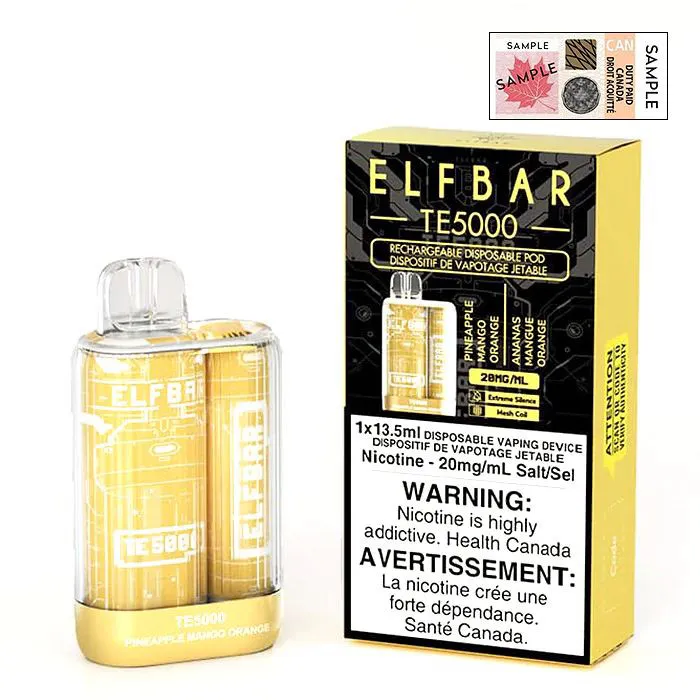 ELFBAR 5000 PINEAPPLE MANGO ORANGE