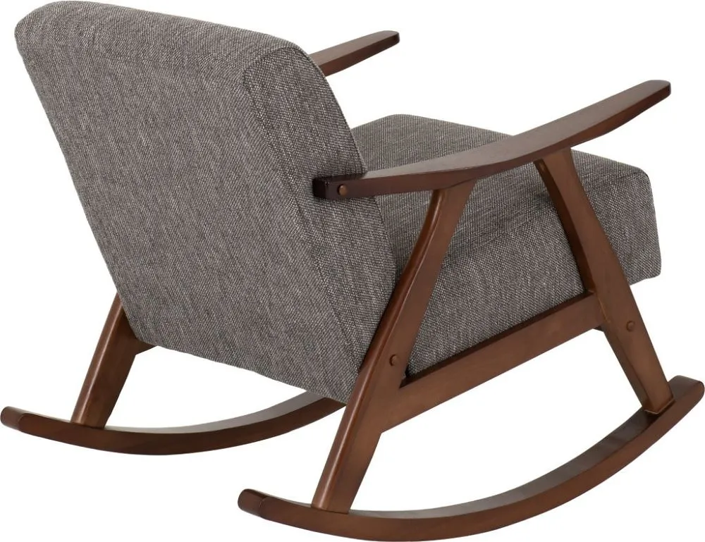 Rocking Chair Grey Fabric