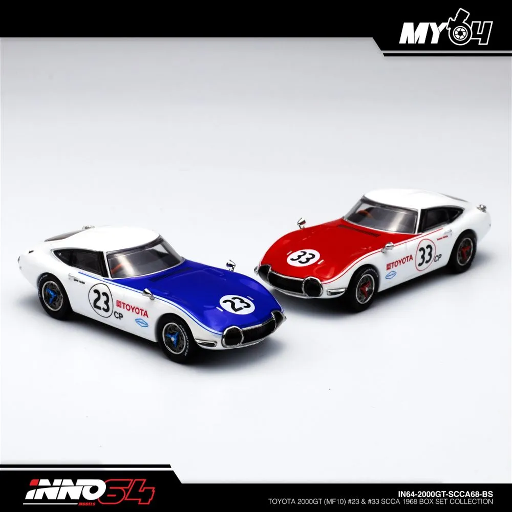 INNO64 | TOYOTA 2000GT | MF-10 #23 & #24 SCCA 1968 BOX SET COLLECTION