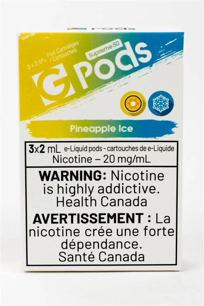 G PODS SUPREME 50  PINEAPPLE ICE