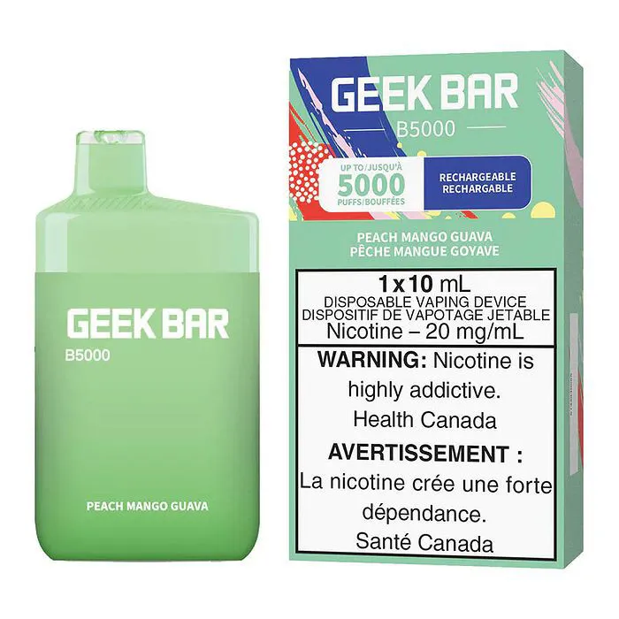 GEEK BAR 5000 PEACH MANGO GUAVA