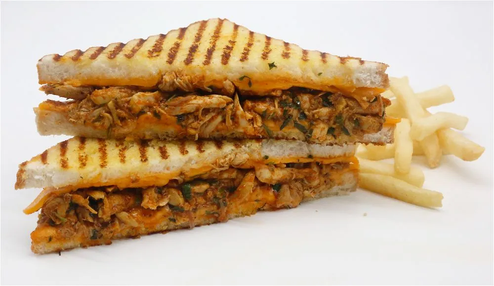 Panini Spicy Chicken, Cheese Sandwich