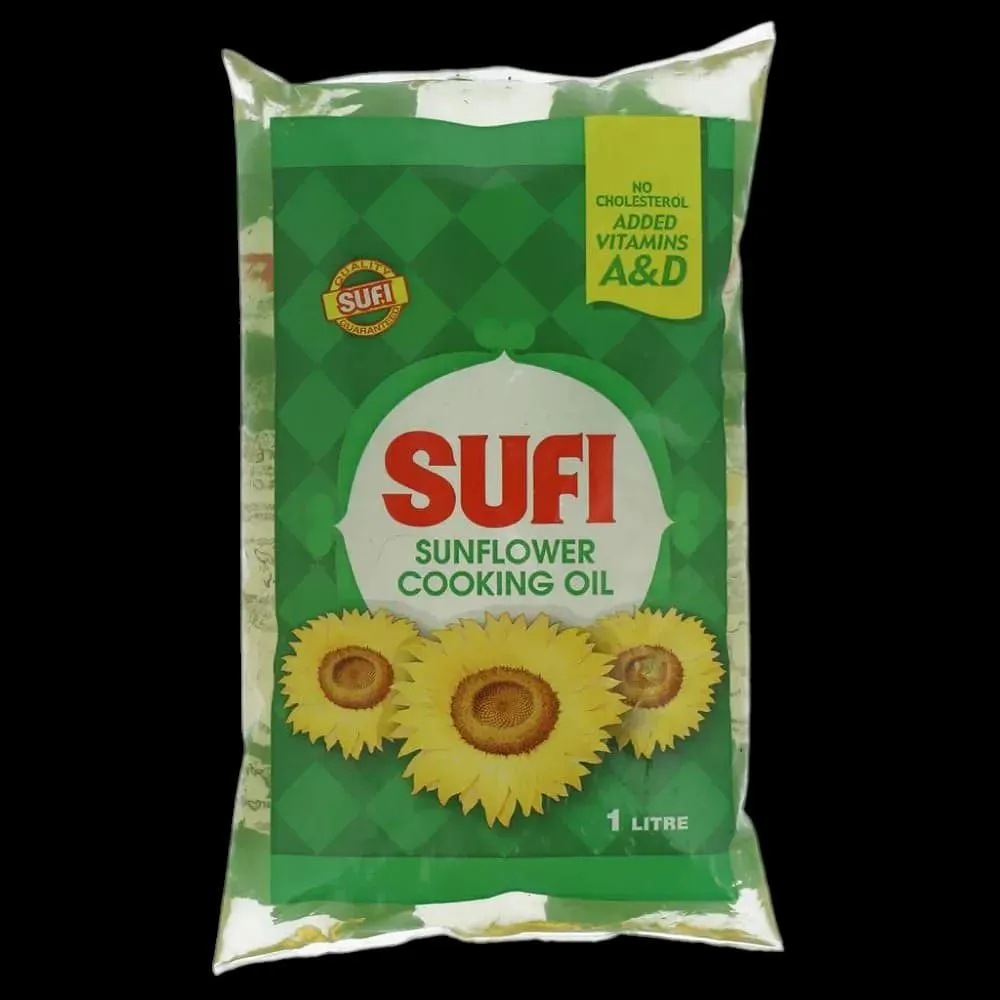 Sufi S-Flower Oil Pouch 1Ltr