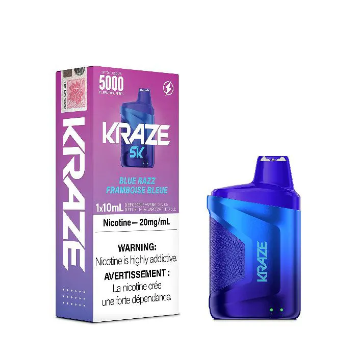 KRAZE 5000  BLUE RAZZ